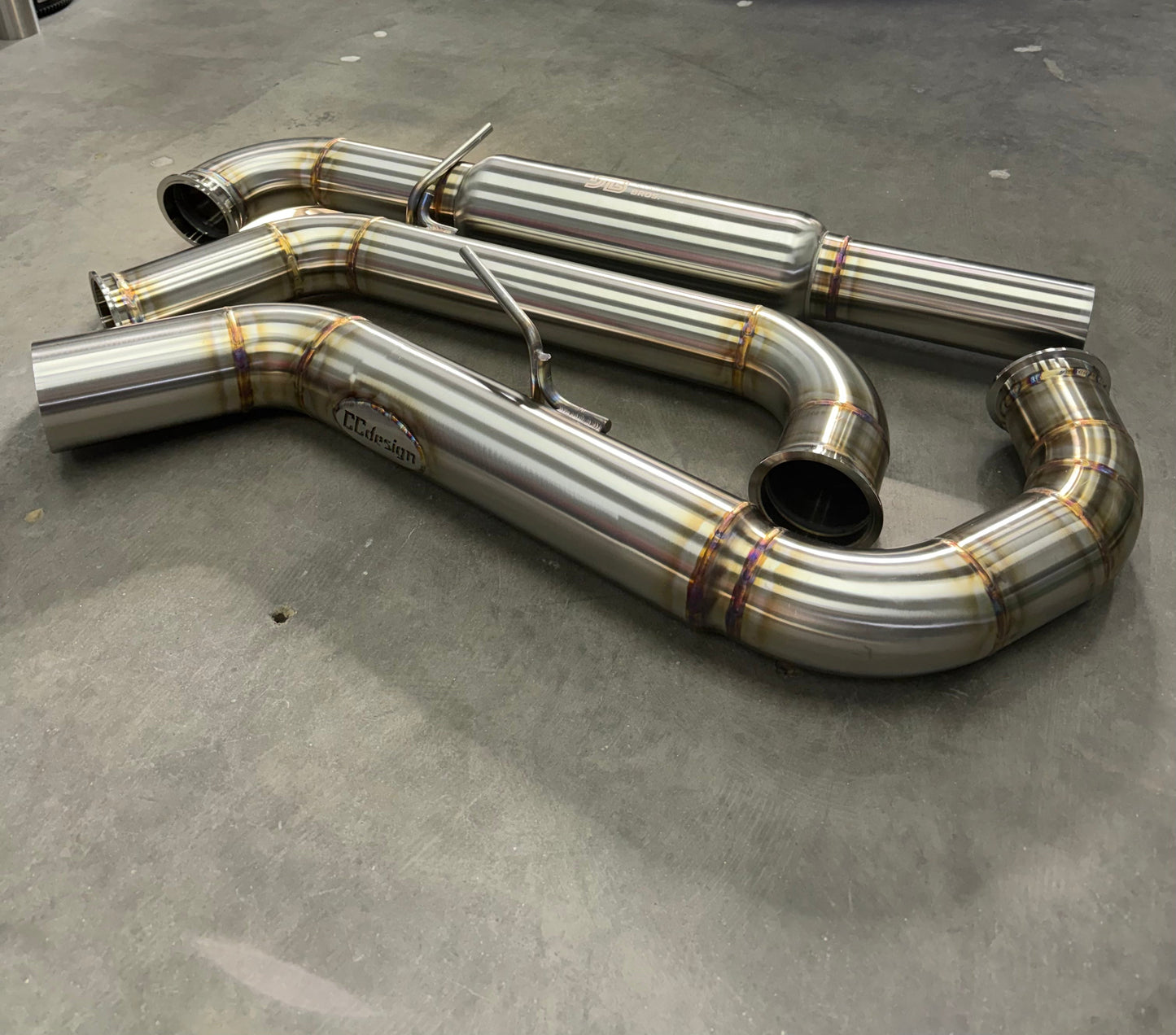 CCdesign **MK8** VW Golf GTI 3.5" Single Exit Catback Exhaust (Driver Side)
