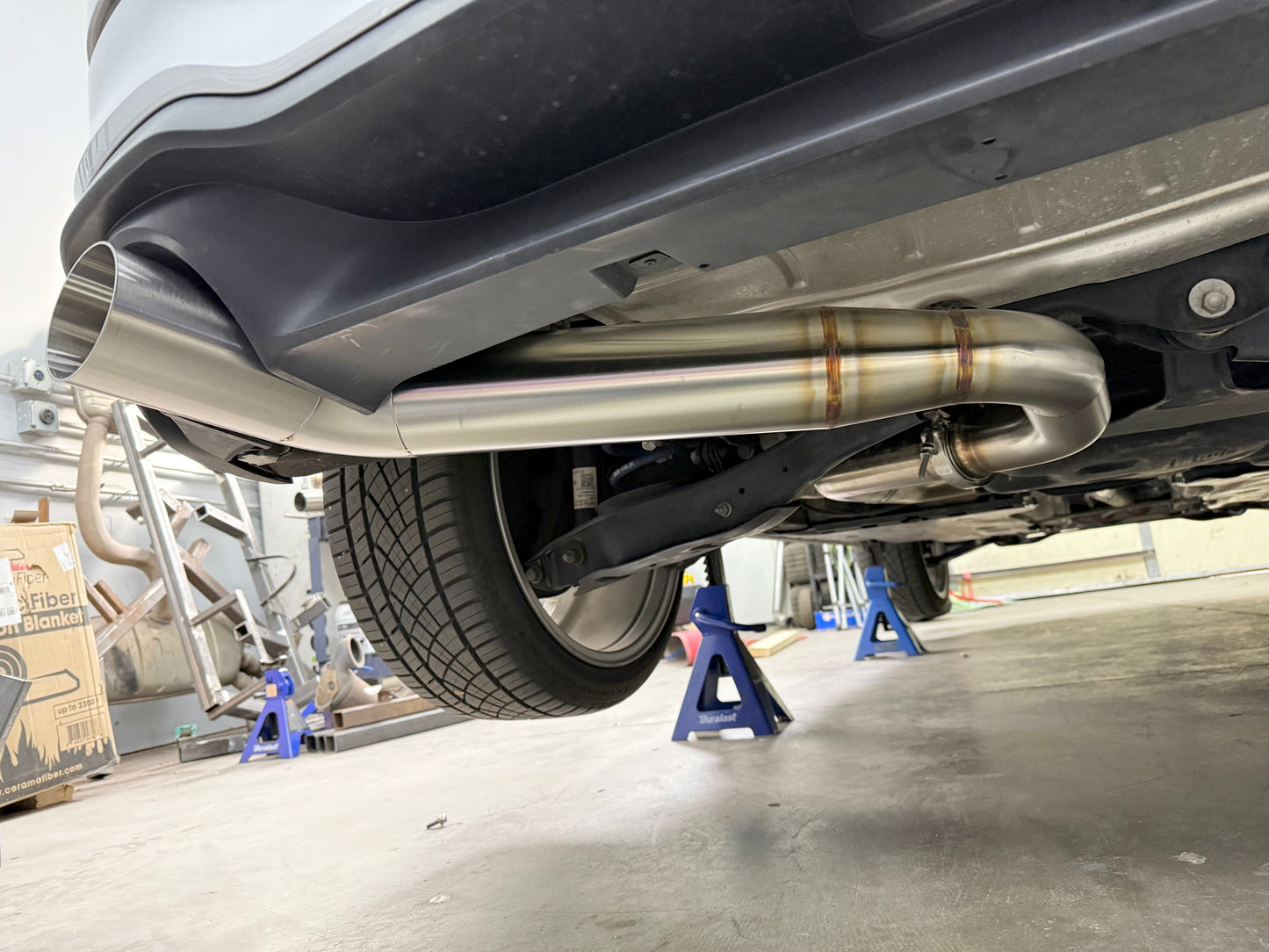 CCdesign **MK8** VW Golf GTI 3.5" Single Exit Catback Exhaust (Driver Side)