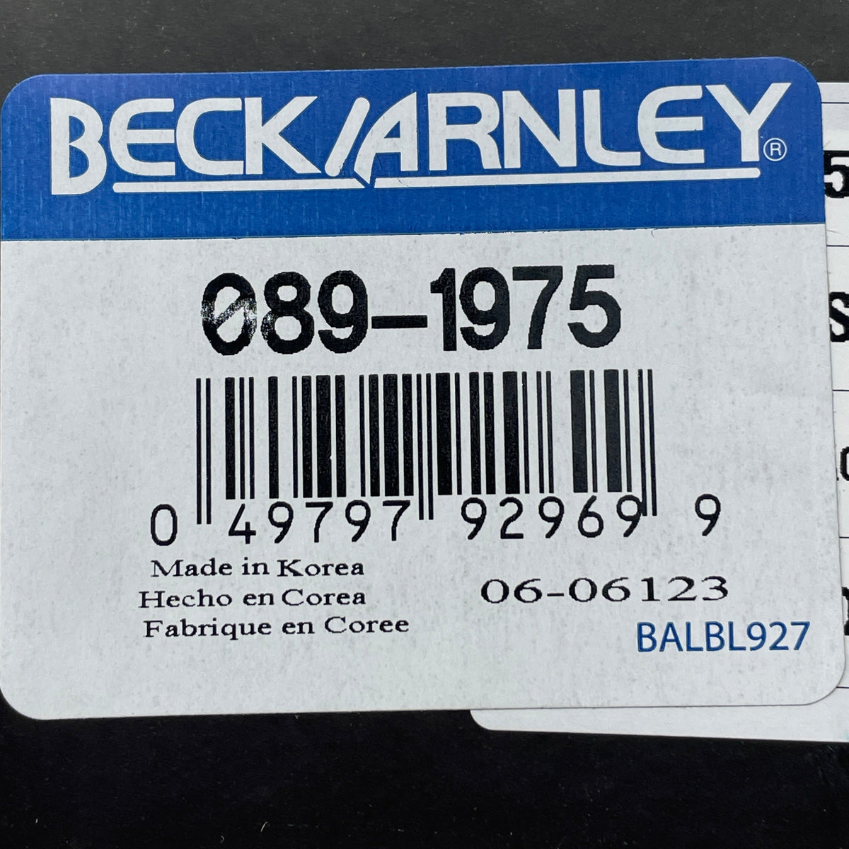 BECK ARNLEY Disc Ceramic Brake Pad for Hyundai & Kia 089-1975