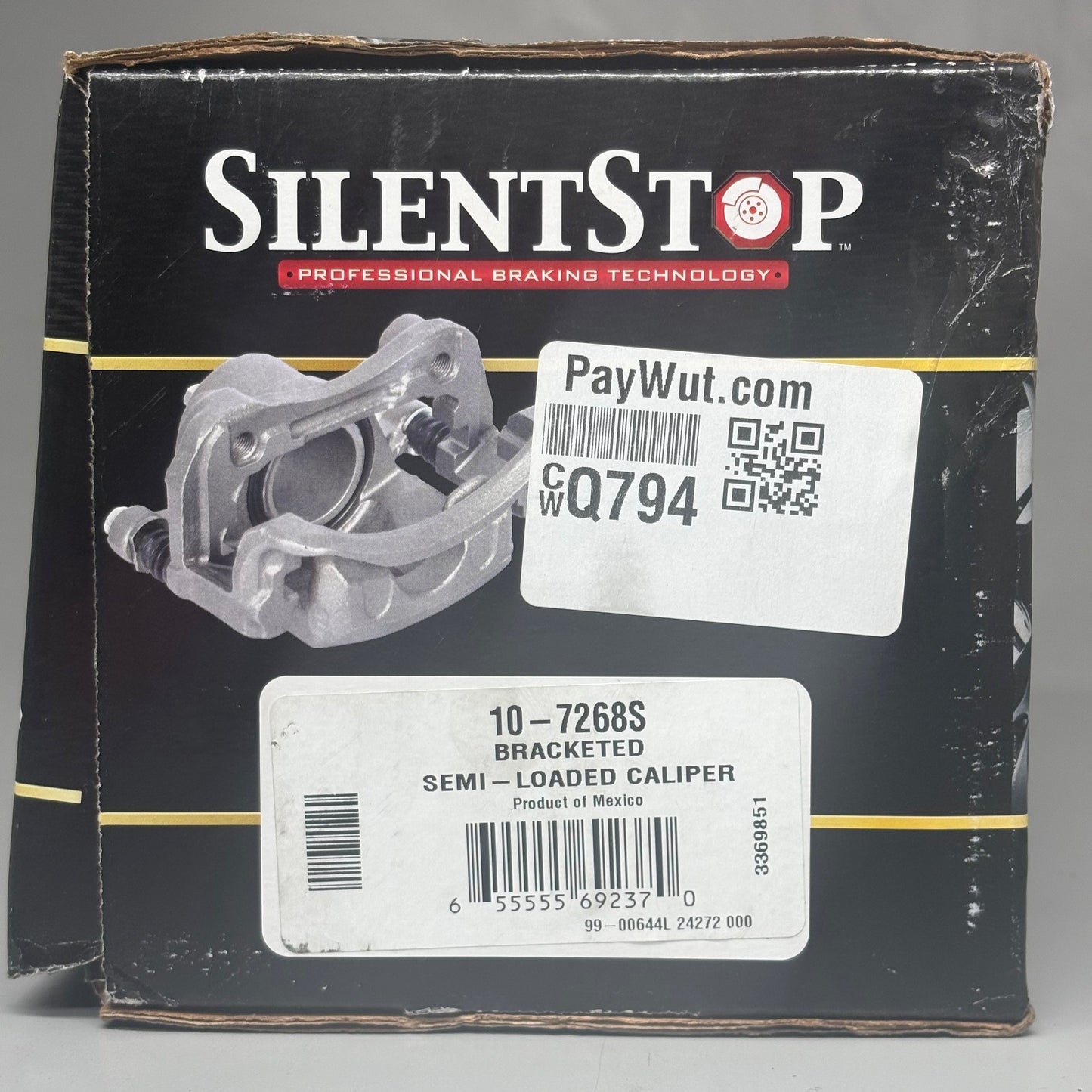 SILENT STOP Semi Loaded Caliper Disc Brake 12-7268S