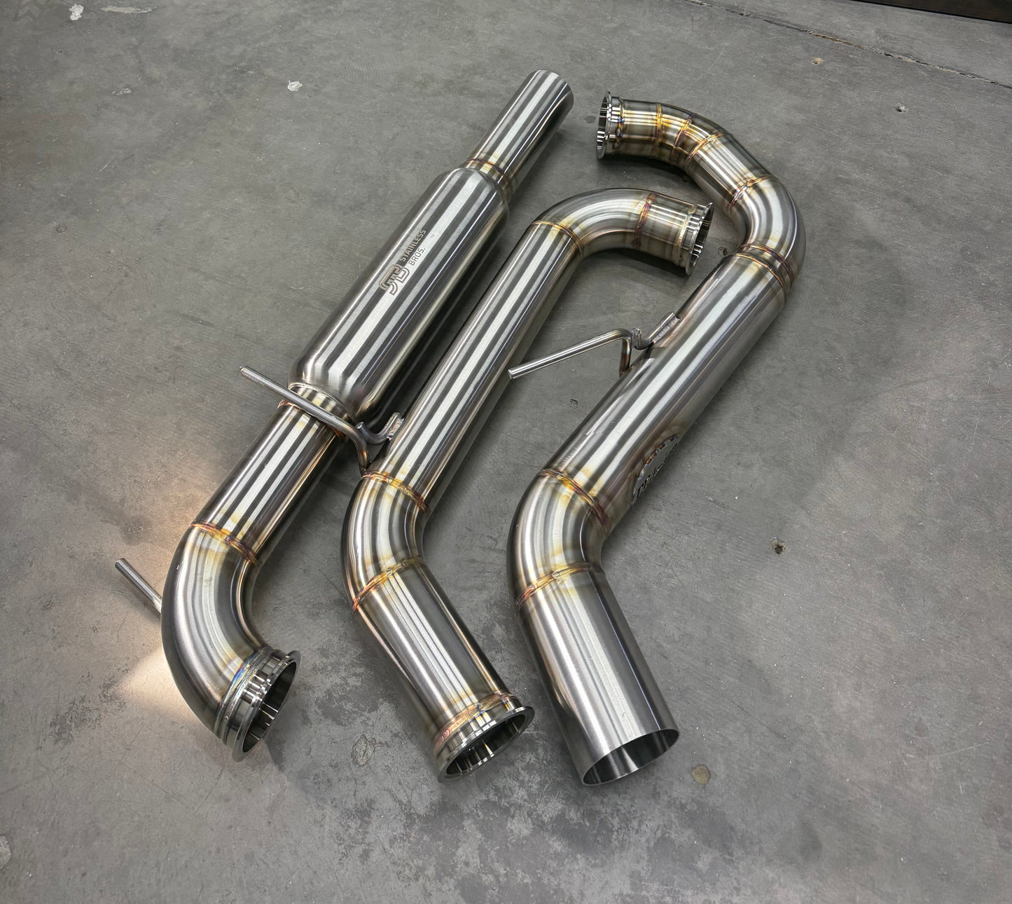CCdesign **MK8** VW Golf GTI 3.5" Single Exit Catback Exhaust (Driver Side)