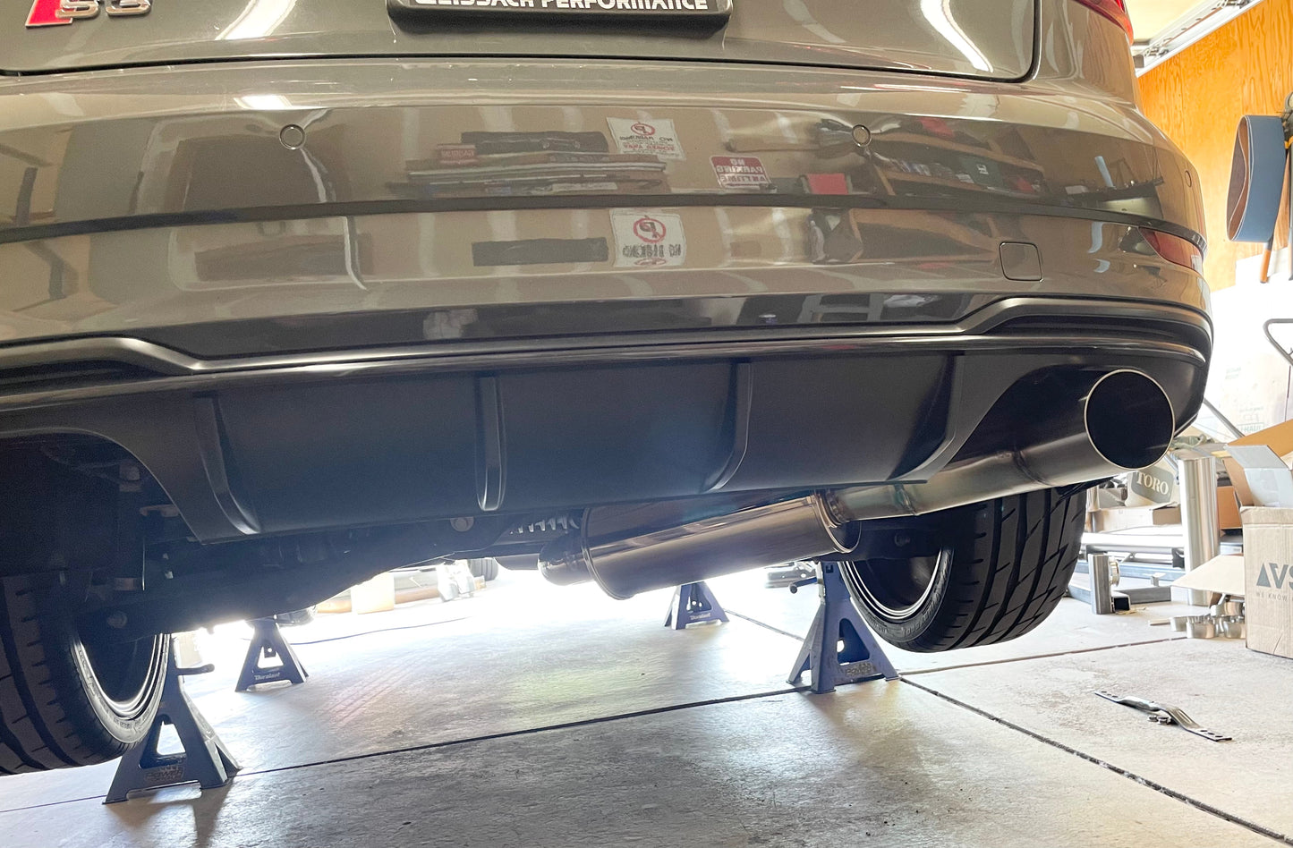 CCdesign 8V Audi S3 3" Single Exit Catback Exhaust (Passenger Side)