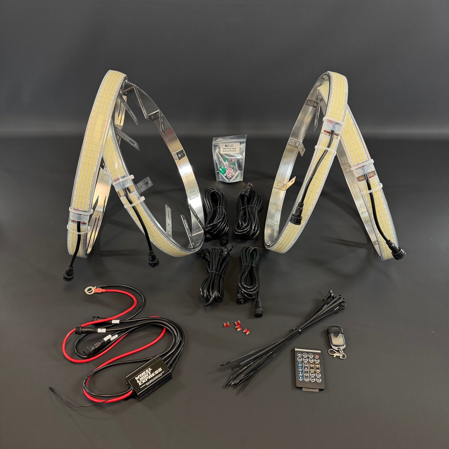 Quad Row White High Density Wheel Lights