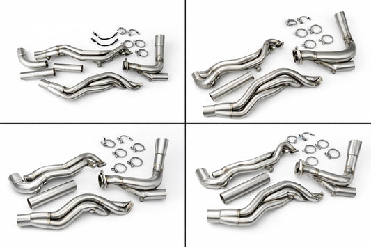 SPDZ1 2015-2025 Ford F150 1 7/8" Long Tube Headers with Off Road Pipe