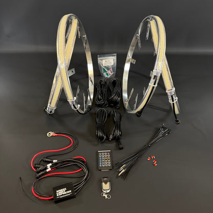 Double Row White High Density Wheel Lights