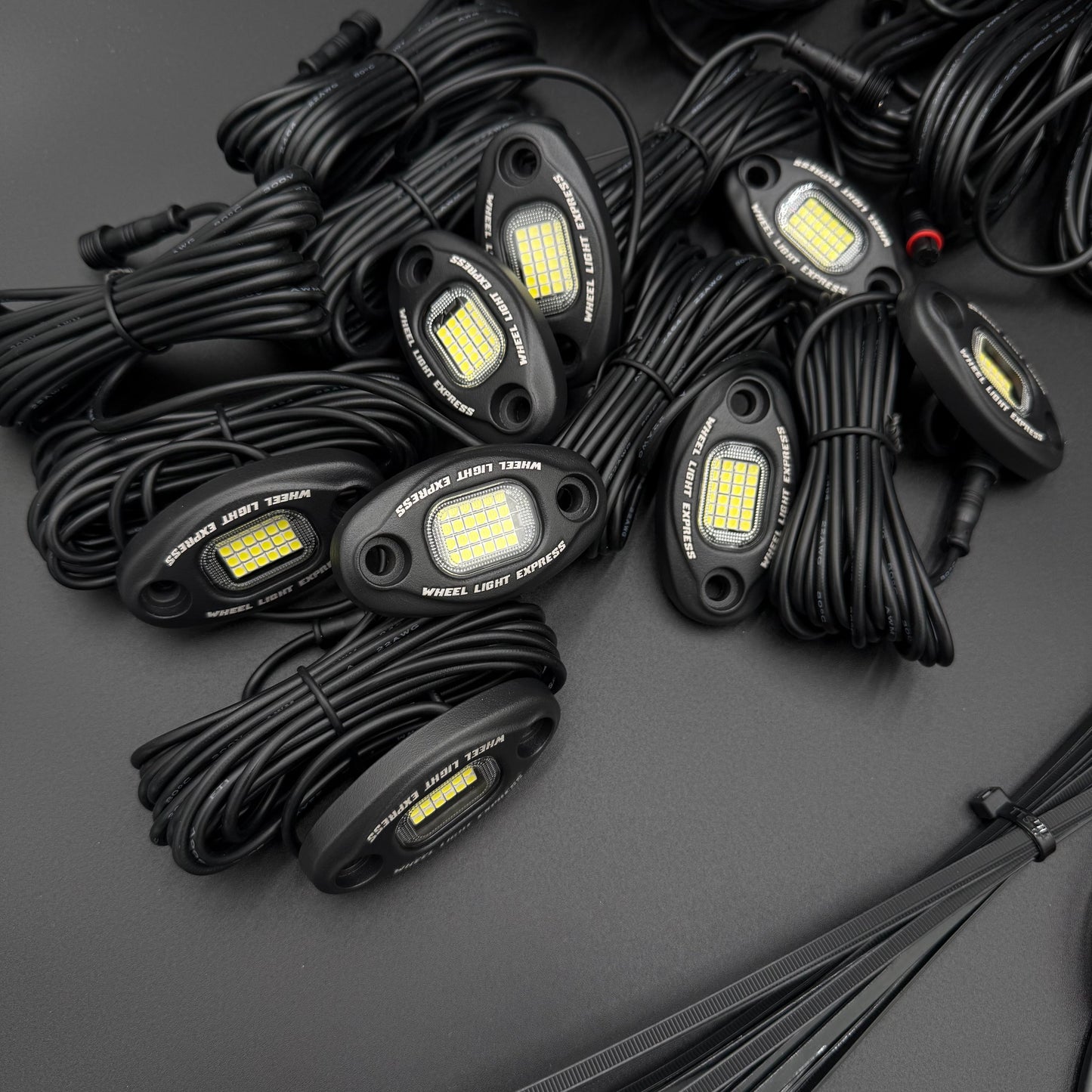 8  Piece High Density Rock Light Kit