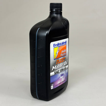 FEDERATED  (12 PACK, 1 QUART EACH) Heavy Duty Fleet Motor Oil SAE 15W-40  527-6405