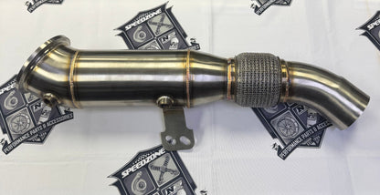 SPDZ1 B58 Toyota Supra/BMW True 4.5" Catless Downpipe