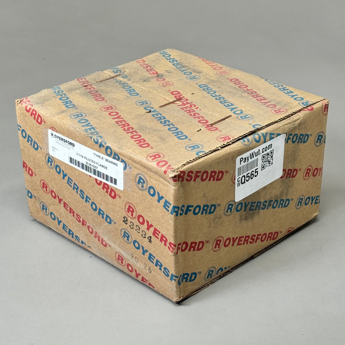 ROYERSFORD Type E Piloted Flange Bearings 2-7/16" Non-Expansion Blue 20-06-0207