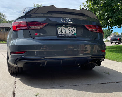 CCdesign 8V Audi S3 3" Single Exit Catback Exhaust (Passenger Side)