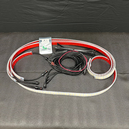 Quad Row White Portal Lights