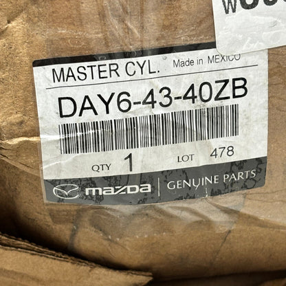 MAZDA OEM Genuine Tandem Master Cyl Silver Clear DAY6-43-40 ZB