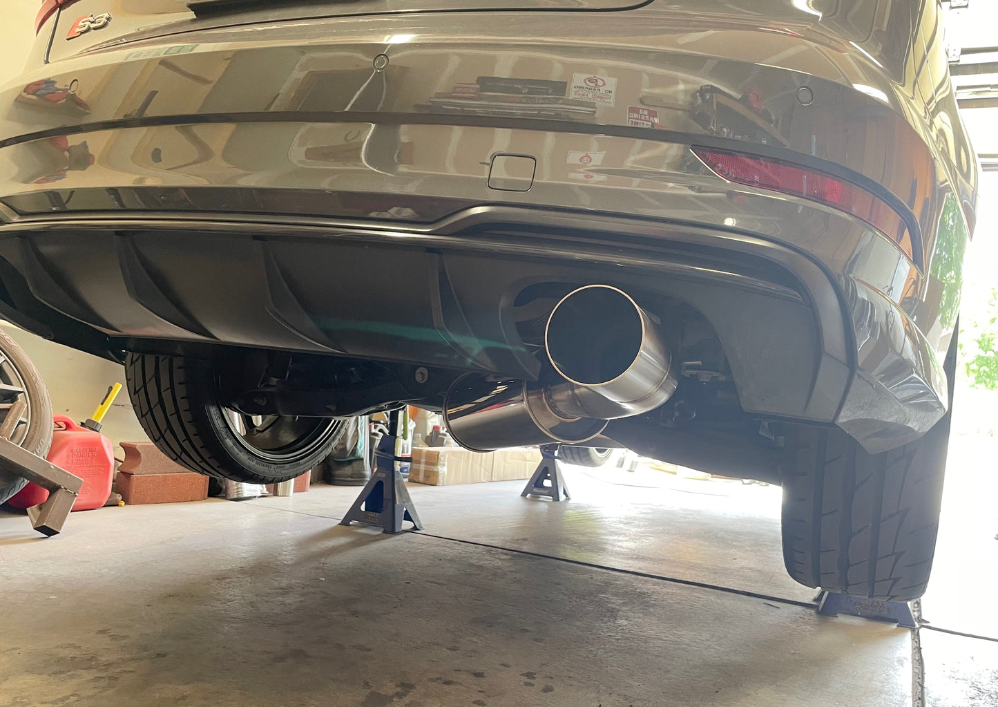 CCdesign 8V Audi S3 3" Single Exit Catback Exhaust (Passenger Side)
