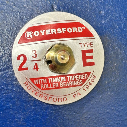 ROYERSFORD Type E 2-Bolt Pillow Block Bearing 2-3/4" Dual Locking 20-02-0212