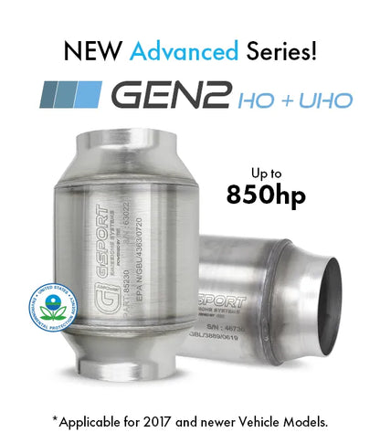 G-Sport Gen2 UHO EPA Compliant Catalytic Converter - 4.000" Inlet/Outlet (85240)