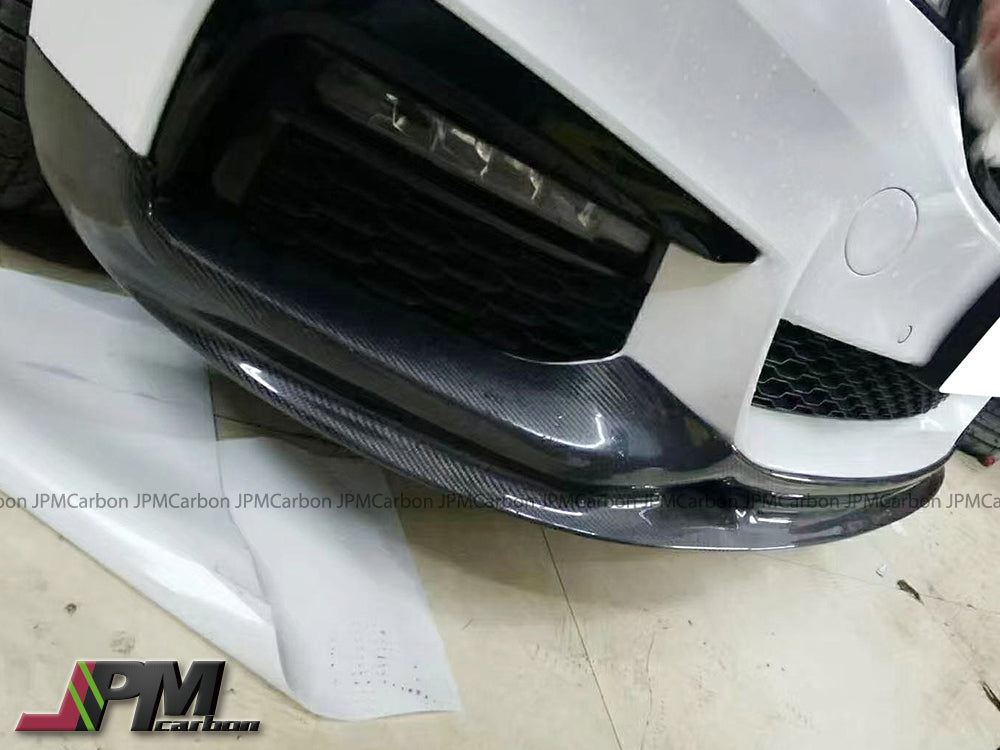 [JPMCarbon] 3D II Style Carbon Fiber Front Bumper Add-on Lip Fits For 2017-2020 BMW G30 5-Series with M-sport Package Only