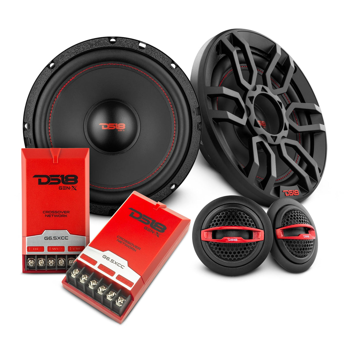 DS18 2008-2019 Honda Accord Front and Back Doors Speakers Good Upgrade/Replacement Package 900 Watts