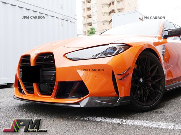 [JPMCarbon] M Performance Style Carbon Fiber Front Bumper Add-on Lip Fits For 2020-2025 BMW G80 M3 / G82 M4 Only