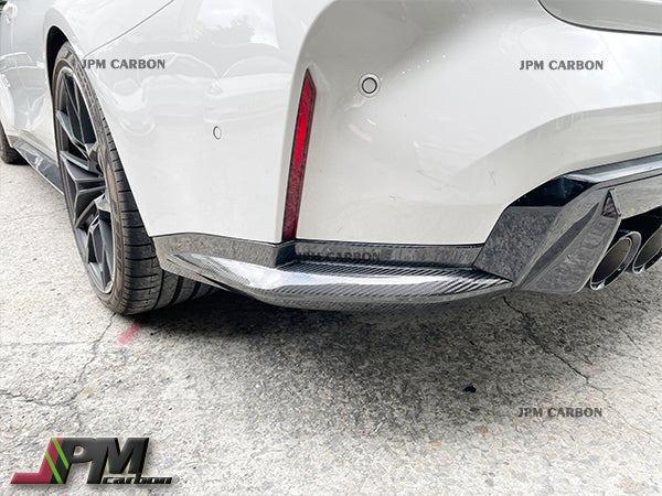 [JPMCarbon] OEM Style Dry Carbon Rear Splitter lips Fits For 2020-2025 BMW G80 M3 Only