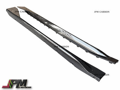 [JPMCarbon] MP Style Dry Carbon Replacement Side Skirts Fits For 2020-2025 BMW G80 M3 Only