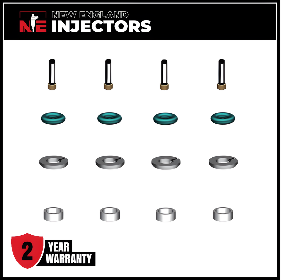 GDI Fuel Injector Rebuild Kit Bosch 06E906036F Fits Audi 2773cc l4 2007-2012