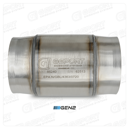 G-Sport Gen2 UHO EPA Compliant Catalytic Converter - 4.000" Inlet/Outlet (85240)