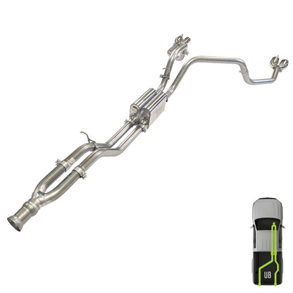 Suburban/Yukon, 2021-2025, 6.2L, Stainless - MPI Exhaust Cat-Back Dual Exhaust Kits