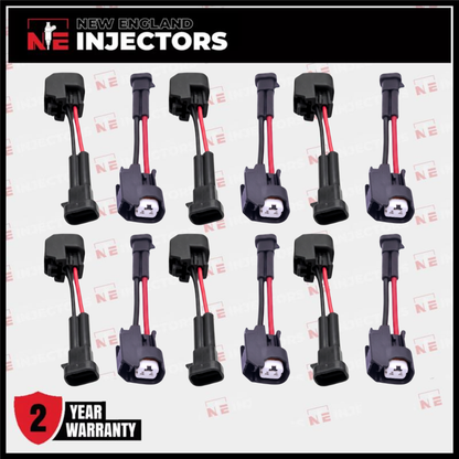 Injector Adapter For GM Multec Male to EV6/EV14 Female LS2 LS3 LS7 Set of 12