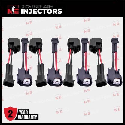 Injector Adapter For GM Multec Male to EV6/EV14 Female LS2 LS3 LS7 Set of 8
