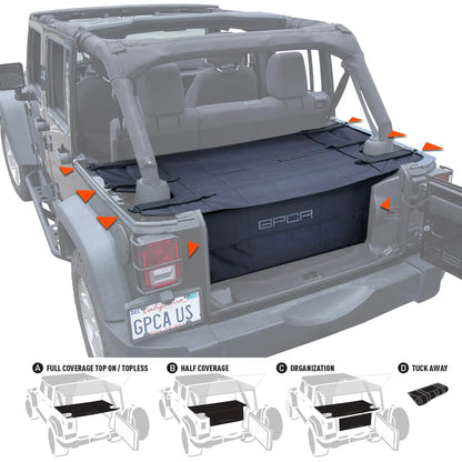 Jeep Wrangler JK 4DR Cargo Cover PRO (2007–2018)