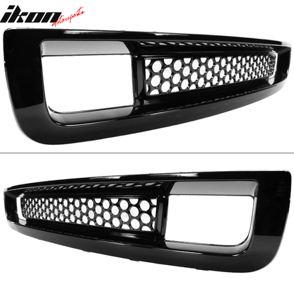 2007-2013 GMC Sierra 1500 Denali Hood Molding Upper Lower Grille ABS