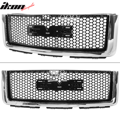 2007-2013 GMC Sierra 1500 Car Front Grille Upper Hood  Guards ABS