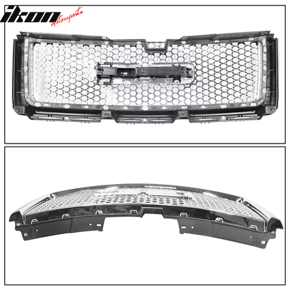 2007-2013 GMC Sierra 1500 Car Front Grille Upper Hood  Guards ABS