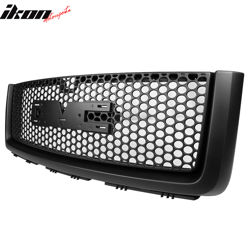 2007-2013 GMC Sierra 1500 Denali Mesh Front Hood Molding Grille ABS