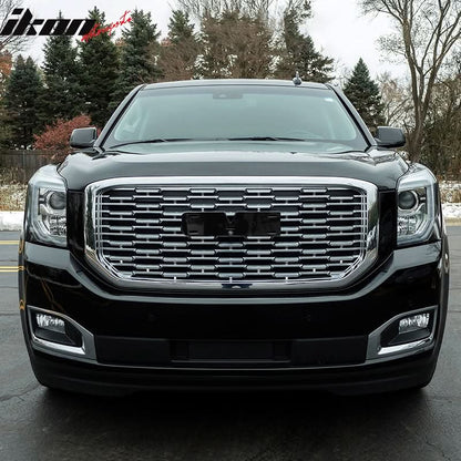 2015-2020 GMC Yukon Denali Style Chrome Front Bumper Upper Grille ABS