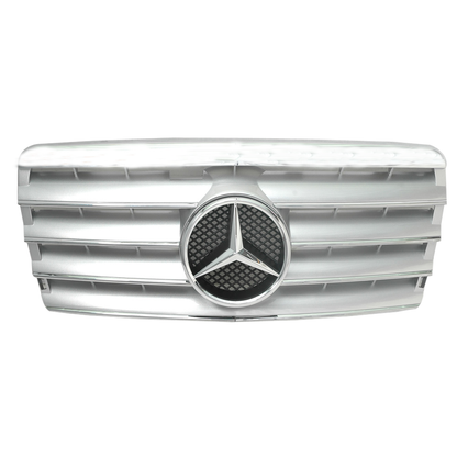 Fits 94-95 W124 CL Type Front Silver Grille ABS+Authentic Star Emblem
