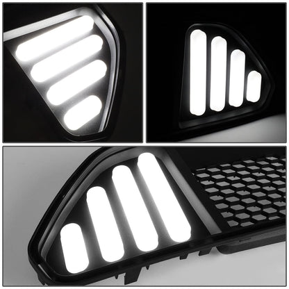 2015-2017 Ford Mustang Badgeless Honeycomb Mesh Grille - Black