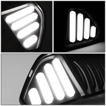 2015-2017 Ford Mustang Badgeless Vertical LED Grille - Black