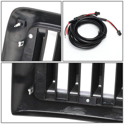 94-02 Dodge Ram Vertical Fence Style LED DRL Grille - Matte Black