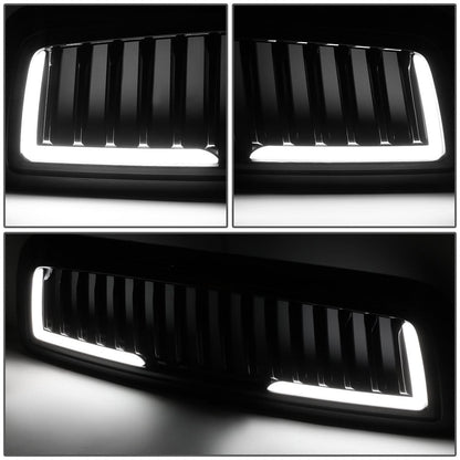 09-12 Dodge Ram 1500 Vertical Fence Style Grille w/ LED DRL Lights
