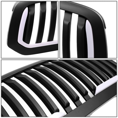 13-18 Dodge Ram 1500 Vertical Fence Style LED DRL Grille Matte Black