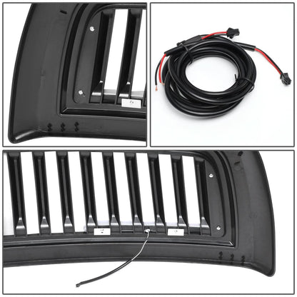 10-18 Dodge Ram 2500 3500 Vertical Fence Style LED DRL Grille Matte Black