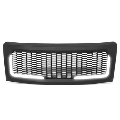 2009-2014 Ford F-150 Honeycomb Mesh Grille w/ LED DRL Lights