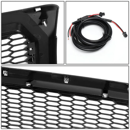 2009-2014 Ford F-150 Honeycomb Mesh Grille w/ LED DRL Lights
