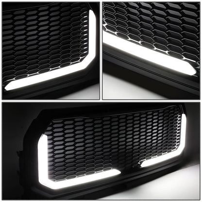 2015-2017 Ford F-150 Honeycomb Mesh Grille with LED DRL Lights