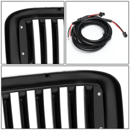 99-04 Ford F-250 F-350 F-450 F-550 Vertical Fence Style LED DRL Grille