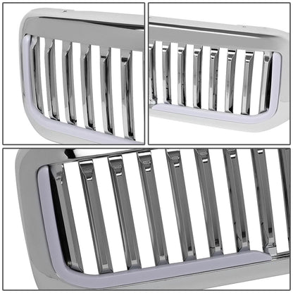 99-04 Ford F-250 F-350 F-450 F-550 Vertical Fence Style LED DRL Grille