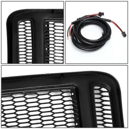 2005-2007 Ford F-250/F-350/F-450/F-550 Honeycomb Mesh Grille w/ LED DRL