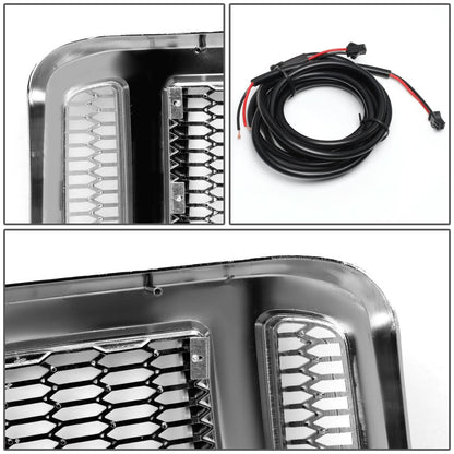 2005-2007 Ford F-250/F-350/F-450/F-550 Honeycomb Grille w/ LED DRL