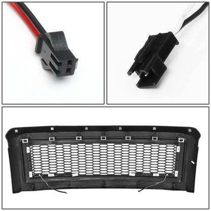 08-10 Ford F-250 F-350 F-450 F-550 Honeycomb Mesh Grille w/ LED DRL